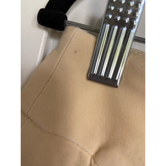 J. Jill Womens Pants Sz 8 Crop Capri Stretch Light Yellow Tan Cream Beige - Picture 4 of 9